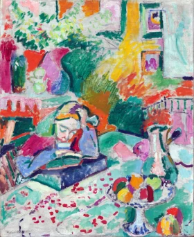Interior with a Young Girl (Girl Reading) by Henri Matisse