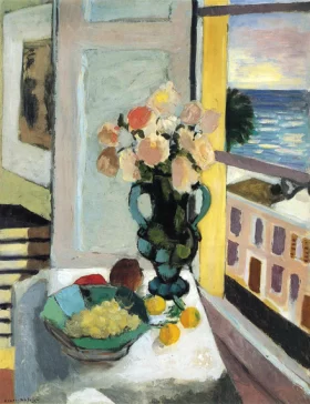 Flowers in front of a Window by Henri Matisse