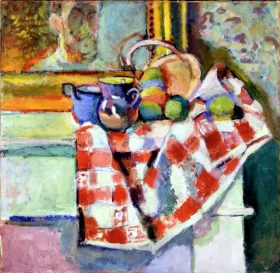 Nature Morte, Serviette A Carreaux by Henri Matisse