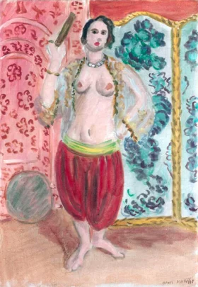 Standing Odalisque, Tambourine in Her Right Hand by Henri Matisse