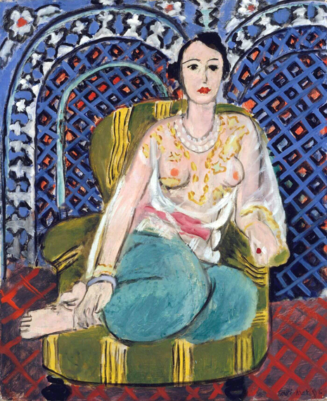 Seated Odalisque by Henri Matisse, oil painting reproduction on canvas Seated Odalisque by Henri Matisse