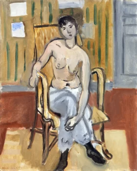 Seated Nude in a Tan Room by Henri Matisse