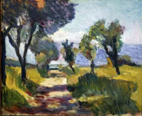 Corsican landscape, Olives by Henri Matisse Corsican landscape, Olives by Henri Matisse