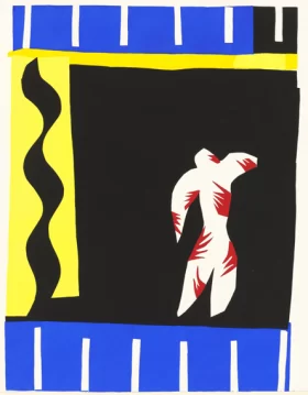 The Clown (Le Clown) from Jazz by Henri Matisse