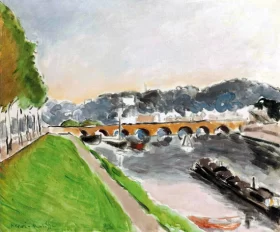 Le pont de Sèvres au chaland by Henri Matisse
