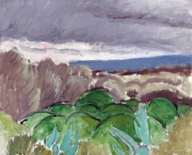 Cagnes, Paysage au temps orageux by Henri Matisse