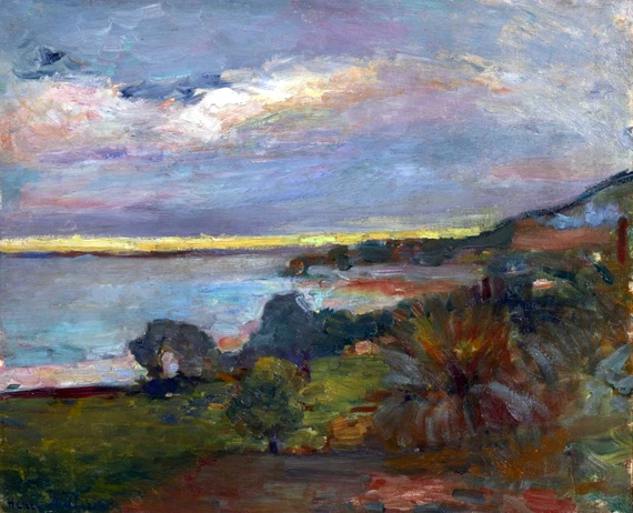 La mer en Corse, Le Scoud by Henri Matisse, oil painting reproduction on canvas La mer en Corse, Le Scoud by Henri Matisse