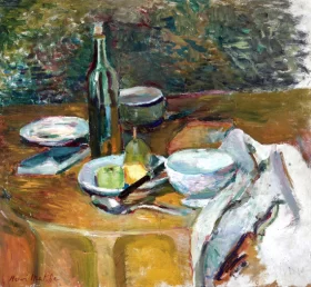 La Table Servie Dans Le Jardin by Henri Matisse