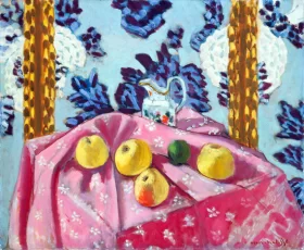 Still Life with Apples on a Pink Tablecloth by Henri Matisse