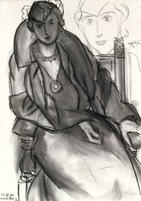 Etude pour 'Portrait au manteau bleu' by Henri Matisse Etude pour 'Portrait au manteau bleu' by Henri Matisse