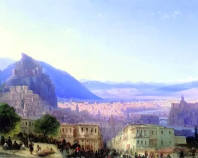 View of Tiflis, 1868 by Ivan Aivazovsky