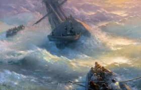 Abandoning Ship by Ivan Aivazovsky