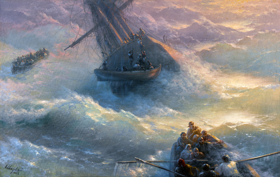 Abandoning Ship by Ivan Aivazovsky