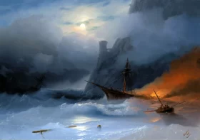 Tempest by Ivan Aivazovsky