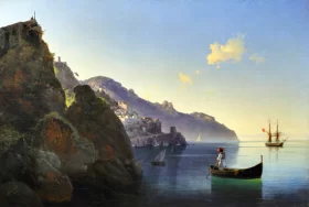 The Coast in Amalfi 1841 by Ivan Aivazovsky The Coast in Amalfi 1841 by Ivan Aivazovsky