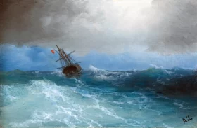 Gathering Storm 1899 by Ivan Aivazovsky Gathering Storm 1899 by Ivan Aivazovsky