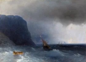 The Survivors, 1876 by Ivan Aivazovsky The Survivors, 1876 by Ivan Aivazovsky