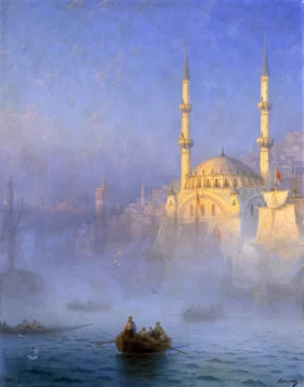 Constantinople, the Top-Kahné Mosque, 1884 by Ivan Aivazovsky Constantinople, the Top-Kahné Mosque, 1884 by Ivan Aivazovsky