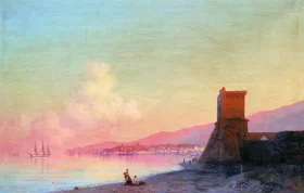 Feodosia, Sunrise 1852 by Ivan Aivazovsky Feodosia, Sunrise 1852 by Ivan Aivazovsky