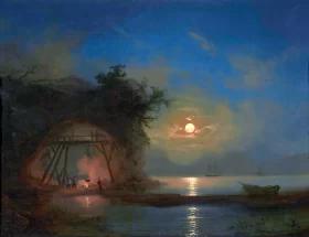 Moonlit Night by Ivan Aivazovsky Moonlit Night by Ivan Aivazovsky