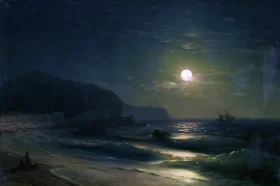 Moonlit Night 1878 by Ivan Aivazovsky Moonlit Night 1878 by Ivan Aivazovsky