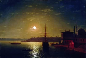 Golden Horn Bay Turkey 1846 by Ivan Aivazovsky Golden Horn Bay Turkey 1846 by Ivan Aivazovsky