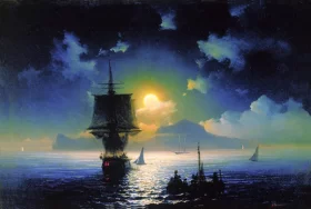 Moonlight Night on Capri 1841 by Ivan Aivazovsky