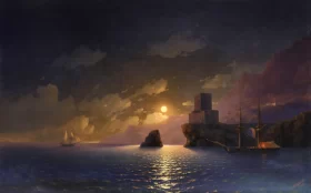 Moonlit Night 1849 by Ivan Aivazovsky Moonlit Night 1849 by Ivan Aivazovsky