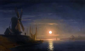 Moonlight over the Dnieper by Ivan Aivazovsky Moonlight over the Dnieper by Ivan Aivazovsky