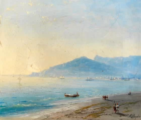 The Bay of Yalta with the Magobi and Ai Petri mountains by Ivan Aivazovsky The Bay of Yalta with the Magobi and Ai Petri mountains by Ivan Aivazovsky