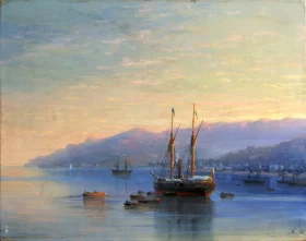 Shore of Yalta 1885 by Ivan Aivazovsky