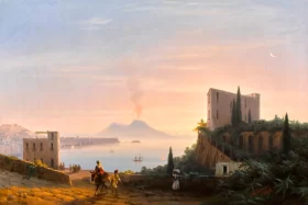 Pair-View of the Gulf of Naples from Posilippo with the Palazzo Donn’Anna by Ivan Aivazovsky Pair-View of the Gulf of Naples from Posilippo with the Palazzo Donn’Anna by Ivan Aivazovsky