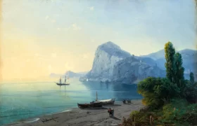 Sudak. Fortress 1893 by Ivan Aivazovsky