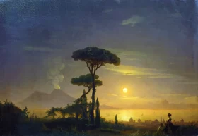 The Bay of Naples 1845 by Ivan Aivazovsky