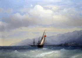 The Coast at Yalta, 1851 by Ivan Aivazovsky