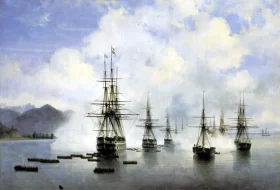 The Landing of N. N. Raevskyi at Subashi 1839 by Ivan Aivazovsky