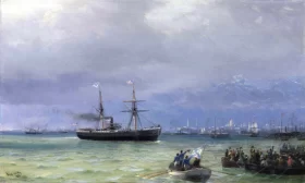 The Relief Ship by Ivan Aivazovsky