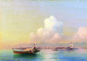 View of Venice from the Lido 1855 by Ivan Aivazovsky