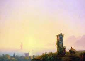 Chapel by the sea 1847 by Ivan Aivazovsky