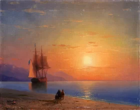Sunset at Sea 1864 by Ivan Aivazovsky