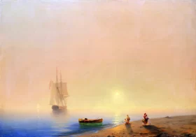 Shoreline 1851 by Ivan Aivazovsky Shoreline 1851 by Ivan Aivazovsky