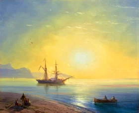 Sunset in Crimea, 1878 by Ivan Aivazovsky Sunset in Crimea, 1878 by Ivan Aivazovsky