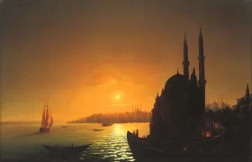 Sunset over the Golden Horn by Ivan Aivazovsky Sunset over the Golden Horn by Ivan Aivazovsky