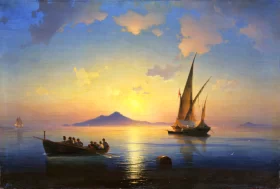 The Bay of Naples 1841 by Ivan Aivazovsky The Bay of Naples 1841 by Ivan Aivazovsky