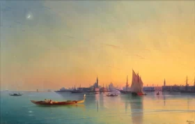 Venice at sunset by Ivan Aivazovsky Venice at sunset by Ivan Aivazovsky
