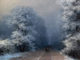 Winter landscape by Ivan Aivazovsky Winter landscape by Ivan Aivazovsky