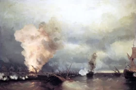 Battle of Vyborg Bay 1846 by Ivan Aivazovsky Battle of Vyborg Bay 1846 by Ivan Aivazovsky