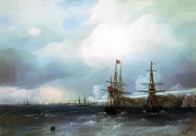 Capture of Sevastopol 1855 by Ivan Aivazovsky Capture of Sevastopol 1855 by Ivan Aivazovsky