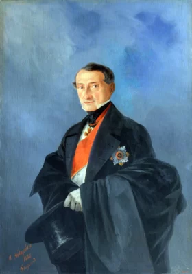 Portrait of Senator Alexander Kaznacheyev, Governor and Marshal of the Nobility of Tauride Province 1848 by Ivan Aivazovsky Portrait of Senator Alexander Kaznacheyev, Governor and Marshal of the Nobility of Tauride Province 1848 by Ivan Aivazovsky