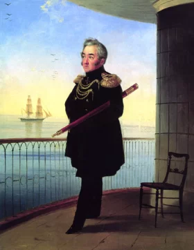 Portrait of vice admiral M.P. Lazarev 1839 by Ivan Aivazovsky Portrait of vice admiral M.P. Lazarev 1839 by Ivan Aivazovsky